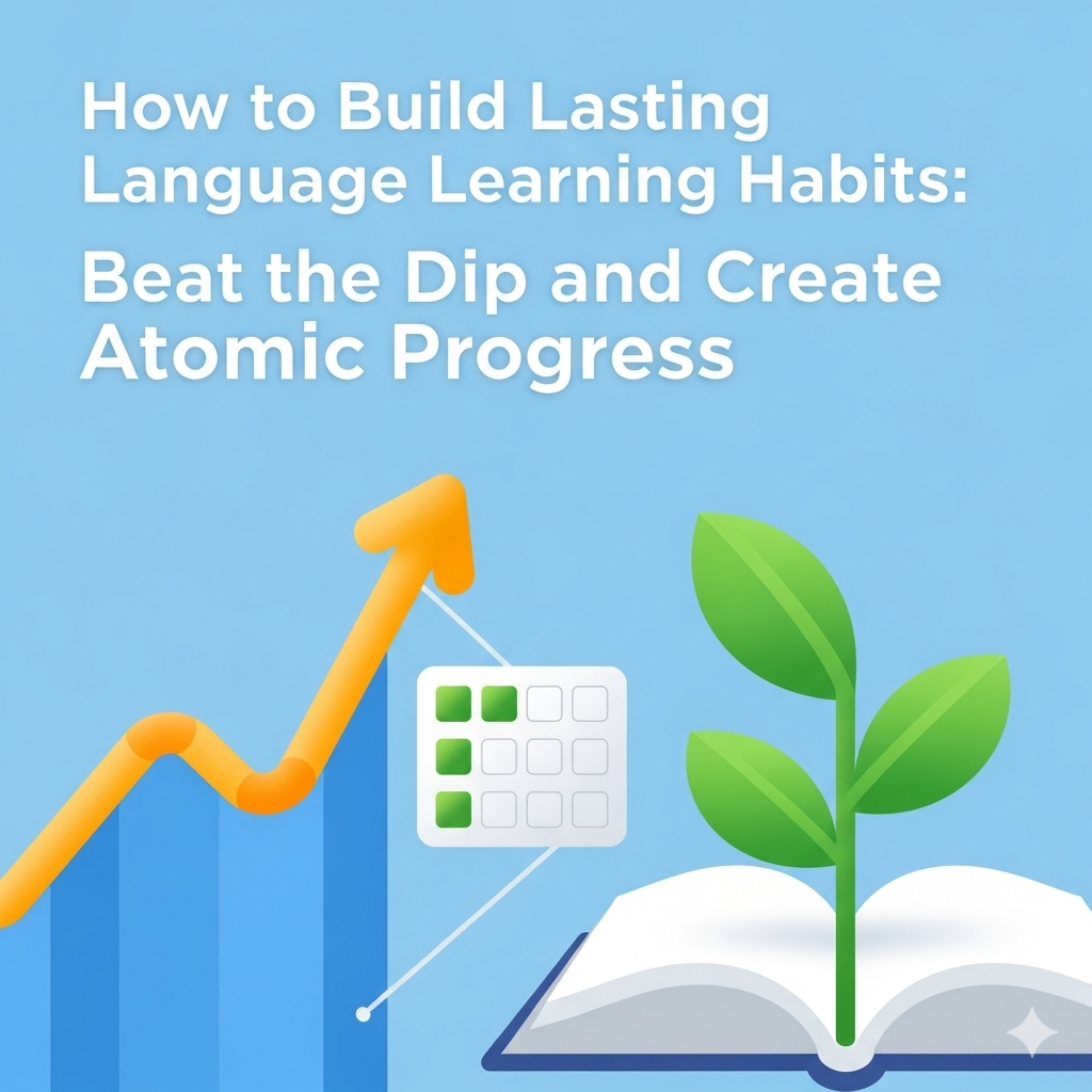 How to Build Lasting Language Learning Habits: Beat the Dip and Create Atomic Progress